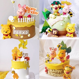 ของเล่นฟิกเกอร์ Winnie The Pool สําหรับตกแต่งเค้กวันเกิด