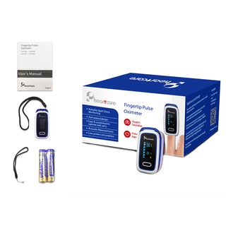 HeartCare Fingertip Pulse Oximeter เครื่องวัดออกซิเจนปลายนิ้วมือ