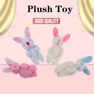ส่งฟรีเมื่อซื้อครบ 99บาท❤SALE❤Mini 4cm rabbit plush stuffed baby toy dolls for kids candy box gift toys lovely