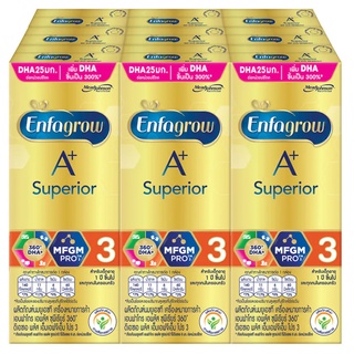 Enfagrow 3  A+ Superior UHT Milk เอนฟาโกร 3 เอพลัส ซุพีเรียร์ ผลิตภัณฑ์นมยูเอชที สูตร 3 180 มล.
