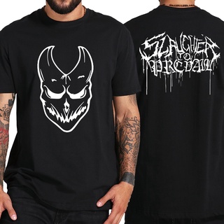 เสื้อยืดวินเทจเสื้อยืดแขนสั้นลําลอง พิมพ์ลายวงร็อคเฮฟวี่เมทัล Slaughter To Prevail สไตล์เกาหลี สําหรับผู้ชาย