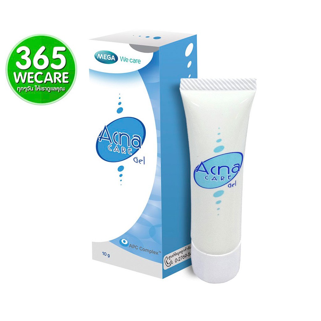 Mega Acna Care Gel 10g. เมกา แอคนา แคร์ เจล สำหรับแต้มสิว เจลแต้มสิว Mega we care 365wecare