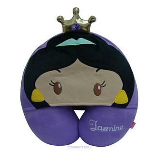 [ลิขสิทธิ์แท้ ส่งฟรี] หมอนรองคอ เจ้าหญิง จัสมิน Jasmine Jasmin อะลาดิน Aladdin