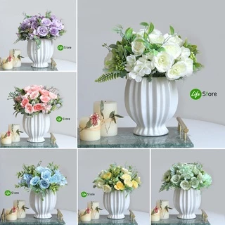 ช่อดอกไม้สำเร็จรูปคุณภาพดี รุ่นBF01 ดอกไม้ประดิษฐ์ จากผ้าไหมดิบ สวยงามเสมือนจริง (พร้อมส่งในไทย ถึงเร็วทันใจ)