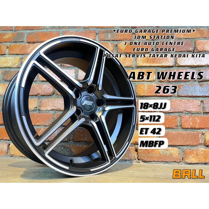 Abt 263 DESIGN WHEELS 18INC AUDI A3 A4 S3 S4 VOLKSWAGEN GOLF PASSAT JETTA