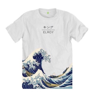 เสื้อยืดELROY ลายคลื่น(wave)