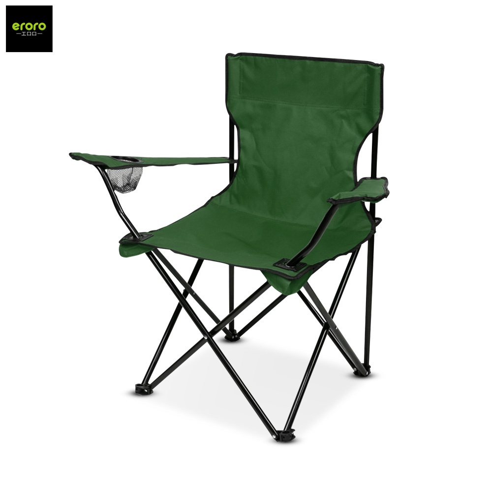 ERORO เก้าอี้แคมป์ปิ้ง Camping Chair มีที่วางแก้ว แข็งแรง มีกระเป๋าหูหิ้ว Folding Chair
