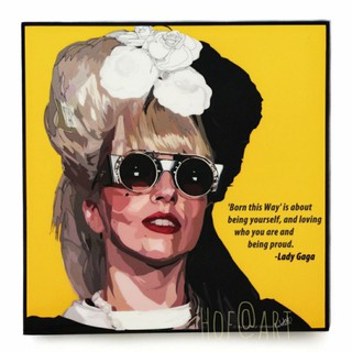 Lady Gaga เลดี้ กาก้า นักร้อง นักแต่งเพลง​ รูปภาพ​ติด​ผนัง​ pop art ดารา แฟชั่น​ กรอบรูป รูปภาพ​​ ของขวัญ ของแต่งบ้าน