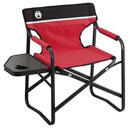 เก้าอี้Coleman Side Table Deck Chair (RED)