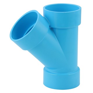 SCG ท่อPVC ข้อต่อสามทางวาย-บาง 2 นิ้ว สีฟ้า ท่อประปา ข้อต่อ ท่อน้ำ  FAUCET WYE PVC SOCKET SCG 2" LITE BLUE