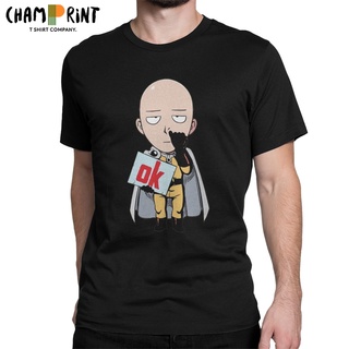 เสื้อยืดแขนสั้น คอกลม ผ้าฝ้าย พิมพ์ลายกราฟฟิค One-Punch Man สไตล์ญี่ปุ่น สําหรับผู้ชายS-5XL