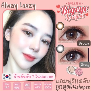 คอนแทคเลนส์🌈Always🌈 Brown/Gray (Luxzylens) ขนาดบิ๊กอาย💖สีและลายคล้ายDreamy