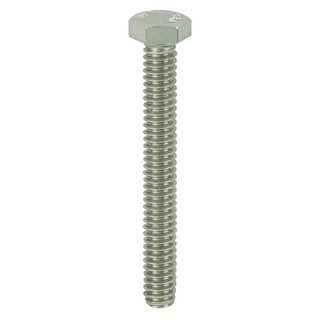 HEX MACHINE SCREW FITT 1/4"X2" 5EA สกรูหัวหกเหลี่ยม FITT 1/4 นิ้วX2 นิ้ว 5 ตัว สกรู, น๊อตและแหวน อุปกรณ์ยึดติด เครื่องมื