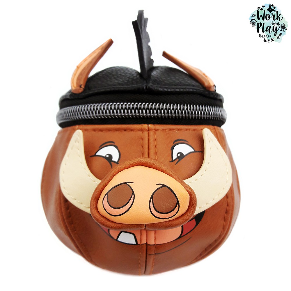 The Lion King กระเป๋าใส่เงิน ทรงหัว Pumba