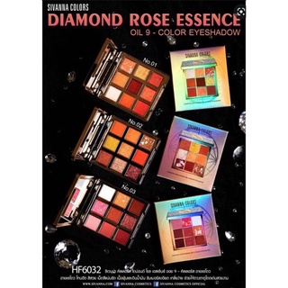 Sivanna HF6032 Colors Diamond Rose Essence Oil9-Eyeshadow ของแท้100%