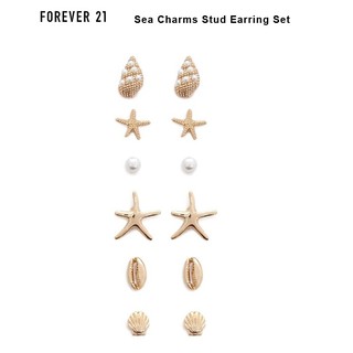 FOREVER 21 Sea Charms Stud Earring Set