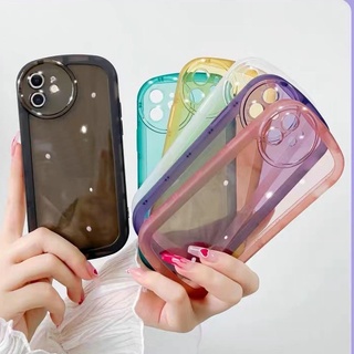 เคส Casing oppo A54 A15 A15S A16 A7 A5S F9 A12 A93 A31 A9 A5 2020 Reno 7Z 7 6 5 6Z 4G 5G F11 Pro oppo 2F ​เคสโทรศัพท์มือถือ แบบนิ่ม ป้องกันเลนส์ ทรงกลม OPPO CASE