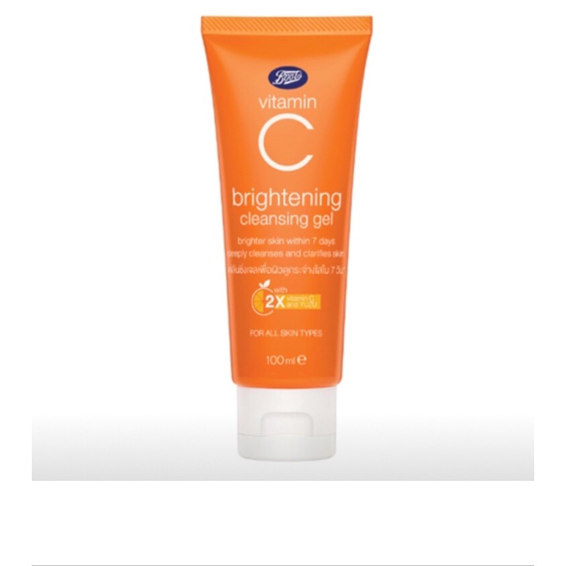 🔥โฟมbootsแท้💥Cleansing โฟมล้างหน้าบู๊ทส์🧼boots Vitamin C Brightening Cleansing Gel