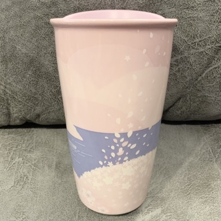 Starbucks Pink Blossom Trees Over Like Double Wall 12oz