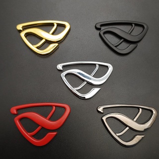 สติกเกอร์โลหะ ลายสัญลักษณ์ 3D สีดํา สําหรับติดตกแต่งรถยนต์ Mazda 1 ชิ้น