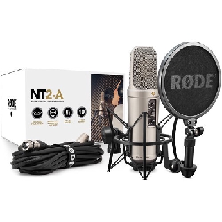 Rode NT2A ชุดไมค์คอนเดนเซอร์ แบบมัลติแพทเทิร์น พร้อม Shockmount / Pop Filter /สายไมค์ XLR รับประกัน 1ปี