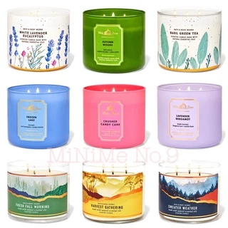 ✨Set1/6✨ เทียนหอม Bath and Body Works 3 Wicks Candle กลิ่น Holiday Christmas Winter ขนาดใหญ่ 411g.