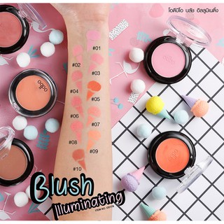 บลัชออนเนื้อฝุ่น โอดีบีโอ  ODBO BLUSH ILLUMINATING OD178