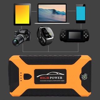 Car Start Jumper Power Bank 99800 mAh อุปกรณ์จั๊มพ์สตาร์ท Muti-Function  ชาร์จโทรศัพท์ ตั้งแคมป์ เป็นไฟฉาย