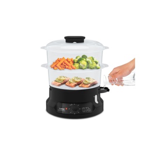 TEFAL หม้อนึ่งไฟฟ้า MINICOMPACT 2 BOWLS STEAMER ขนาดความจุ 6 ลิตร รุ่น VC139810 (รับประกันศูนย์2ปี)