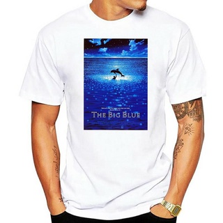 เสื้อยืดวินเทจเสื้อยืด พิมพ์ลายโปสเตอร์ภาพยนตร์ The Big Blue V1 1988 สีขาว ไซซ์ S - 3XlS-5XL