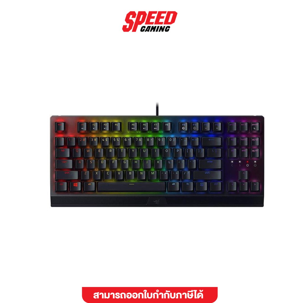 RAZER KEYBOARD BLACKWIDOW V3 TKL MECHANICAL YELLOW SW 2Y (RZ03-03492100-R3V1) คีย์บอร์ด SPEED GAMING