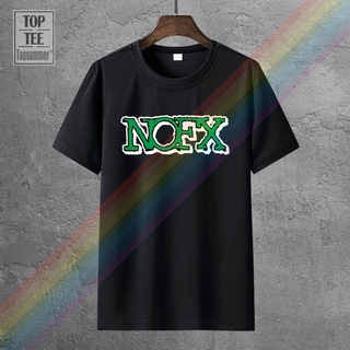 เสื้อยืดผ้าฝ้ายCOTTON เสื้อยืดแขนสั้น คอกลม ผ้าฝ้าย พิมพ์ลาย Music Punk Rock Nofx สไตล์ฮิปฮอป สําหรับผู้ชาย Lh-075S-5XL