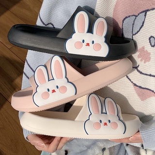 studiolee2018 รองเท้าแตะแฟชั่นแบบสวม ลายกระต่าย  มี3สีให้เลือก (rabbit)