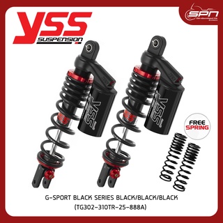 YSS โช๊ค G-SPORT BLACK SERIES แท้ศูนย์ 100% Yamaha/Nmax 155 20&gt;【TG302-310TR-25-888A】 BLACK/BLACK/BLACK