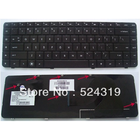 แป้นพิมพ์แล็ปท็อปใหม่สําหรับ HP G56 G62 G56-100 คีย์บอร์ด US Layout