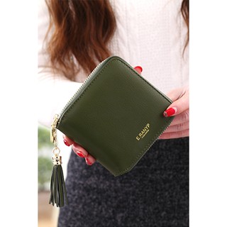 กระเป๋าสตางค์ กระเป๋าเงิน กระเป๋าใส่เหรียญ  รุุ่น BA-062 (สีชาเขียว)