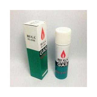 BUGA FLAME GAS REFILL75ml.แก๊สกระป๋องเล็กสำหรับเติมหัวพ่นไฟไฟแช๊ค ขนาด75 ml.