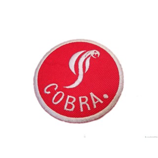 [ตัวรีด เย็บได้] COBRA ป้ายติดเสื้อ logo Embroidered Sew Iron On Patches Badge