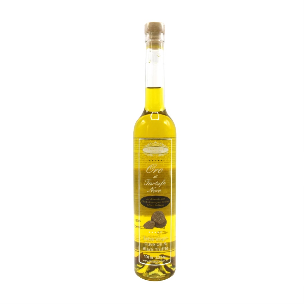 Extra Virgin Olive Oil & Black Truffle 100ml | น้ำมันมะกอกผสมทรัฟเฟิลดำ พรีเมียม
