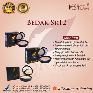 BEDAK EXCLUSIVE COMPACT POWDER WITH FOUNDATION + SPF 25  SR12
