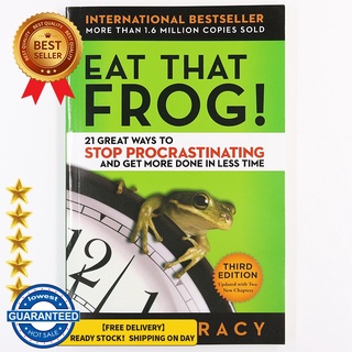 【ขายดี】Eat That Frog 21 Ways To Stop Procrastination Time Management Rules Life Career Planning book