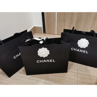 chanel paper bag camilia ถุงกระดาษ