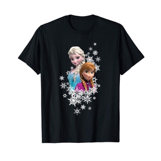 ขายดี!เสื้อยืด พิมพ์ลาย Frozen Anna And Elsa Snowflakes โอเวอร์ไซซ์ แนวคลาสสิก ไม่ซ้ําใคร สําหรับผู้ชาย LMpghi14PEfndl84