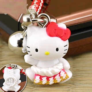 แท้ 100% จากญี่ปุ่น พวงกุญแจ สายเชือก ซานริโอ้ เฮลโล คิตตี้ Sanrio Hello Kitty as Sumo Wrestler Netsuke (Sumo wrestler)