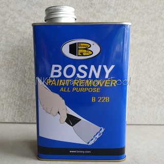 PAINT REMOVER BOSNY B228 1/4GL น้ำยาลอกสี BOSNY B228 1/4 แกลลอน น้ำยาอื่นๆ น้ำยาเฉพาะทาง PAINT REMOVER BOS ของแท้ 100%