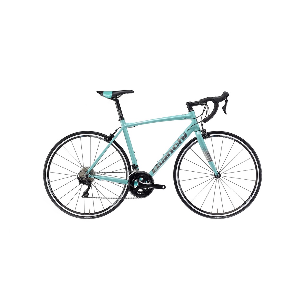 จักรยานเสือหมอบ Bianchi Via Nirone 7 Shimano Sora 2*9sp จาน Compact 2021 สีเขียวเซเลเต้ ไซส์ 53