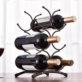 ชั้นวางขวดไวน์ 6 ขวด Wine Rack ชั้นวางขวดไวน์ -สินค้ามีพร้อมส่ง-