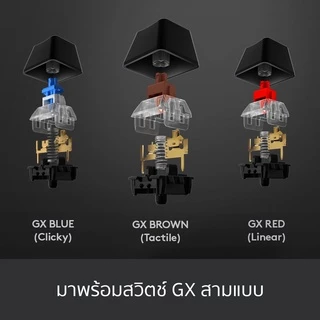 Logitech G512 Carbon Mechanical Gaming Keyboard RGB คีย์บอร์ดเกมมิ่ง เชิงกลขั้นสูง - คีย์แคป TH/ENG