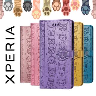 เคสหนัง SONY Xperia 1 III / 10 III / 1 II / 10 II  Pet Cute Wallet Flip Case