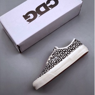 Comme des Garcons x Vans Genuine CDG Logo Rei Kawakubo รองเท้าผ้าใบลําลอง เหมาะกับการเล่นกีฬา ไซซ์:36-44